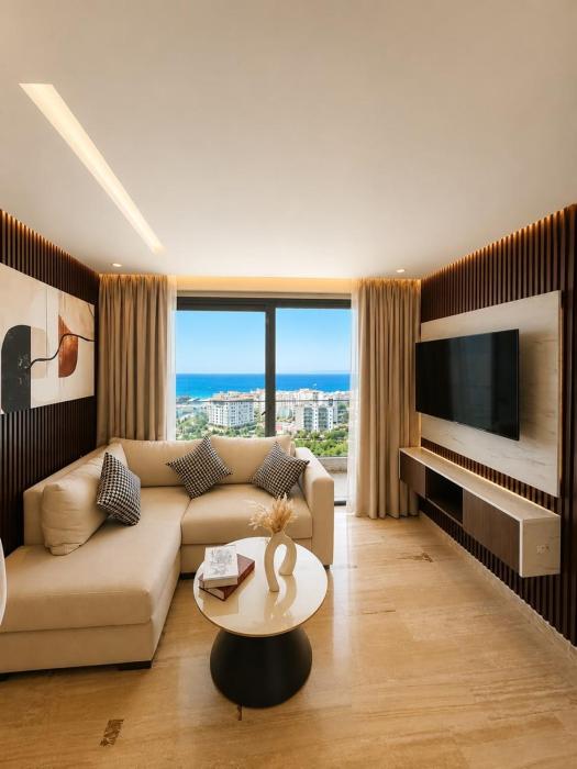Studio de Luxe Vue Mer au 16ᵉ Étage ,Triple Towers, la Plus Haute Résidence de Tanger ,Proche Gare TGV