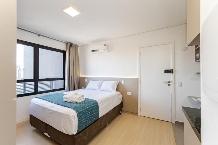 Apartamento 706 - Eixo · Apê Completo c Cama Queen, AC e Wi-Fi