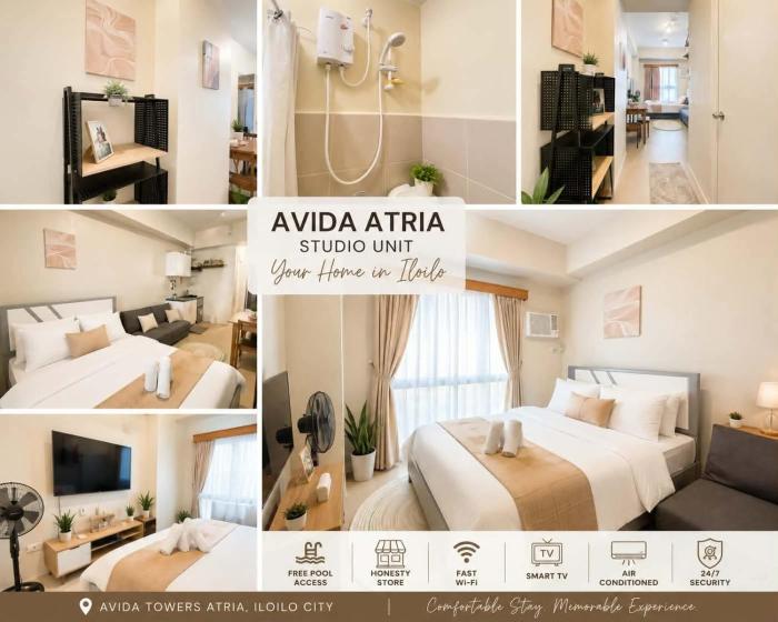 732 T4 Atria Iloilo Pool View Free Access Comfy Central