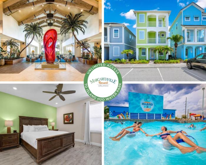 Tropical Cottage Near Disney With Margaritaville Resort And Island H20 Waterpark Access - 8049Ls