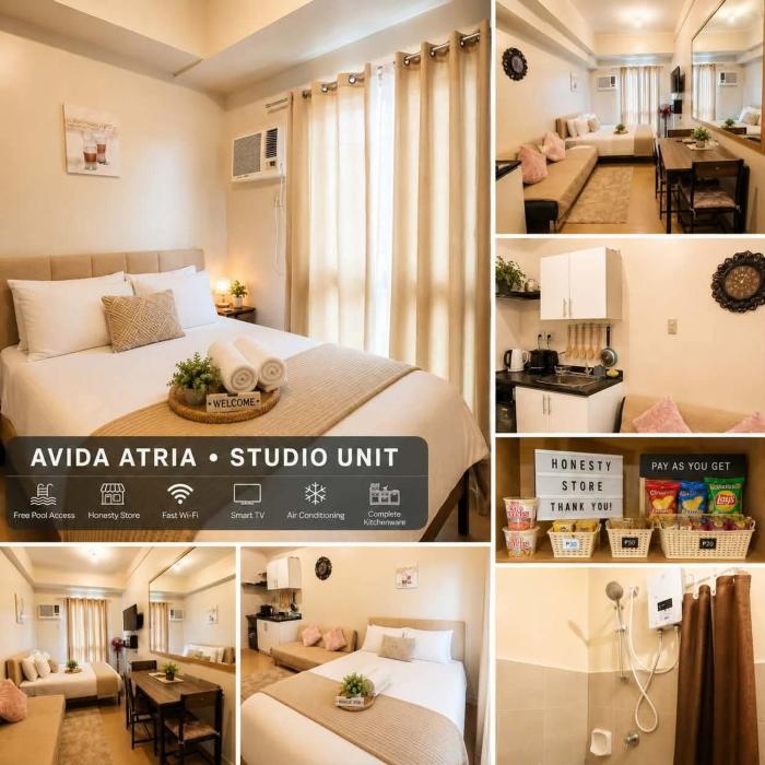 1511 Tower 4 Avida Atria Iloilo Comfy Cozy Central Studio Unit