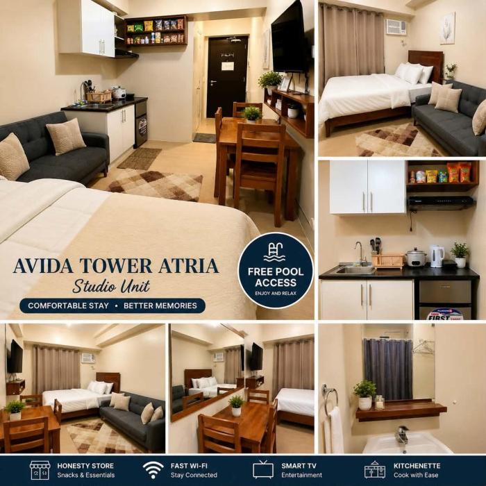 427 Tower 3 Avida Iloilo Pool View Comfy Cozy Central