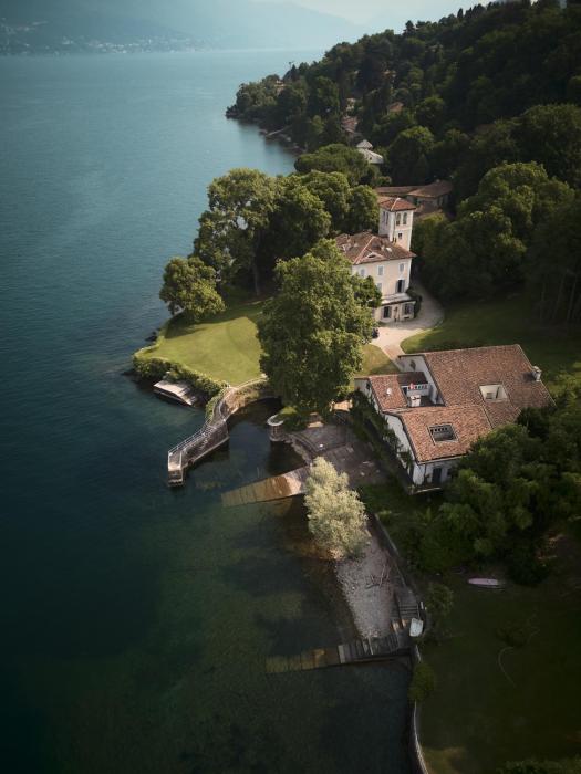 Luxury Lakefront Villa on Lake Maggiore with Private Beach