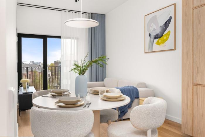 New Designer 1BR in Marati Kvartal with patio