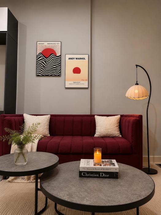 Burgundy House I The Tresor D4 - Modern Cozy Escape