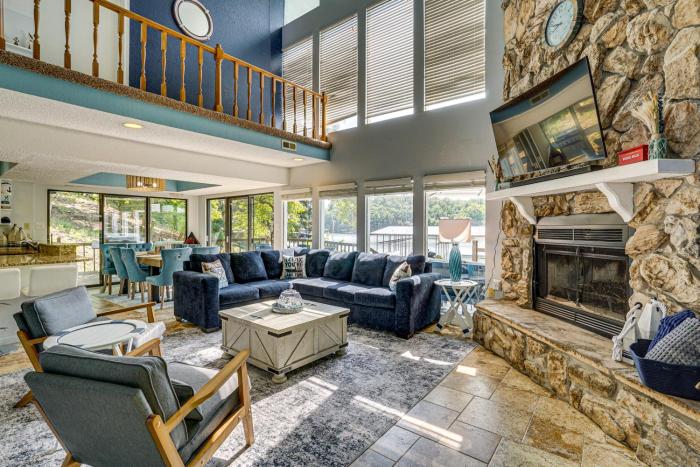 Boat Dock & Slip! Group-Ready Lake Ozark Home