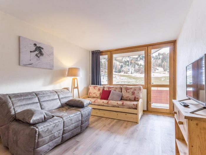 Studio pour 3 pers. vue pistes, au pied des pistes - FR-1-181-2752
