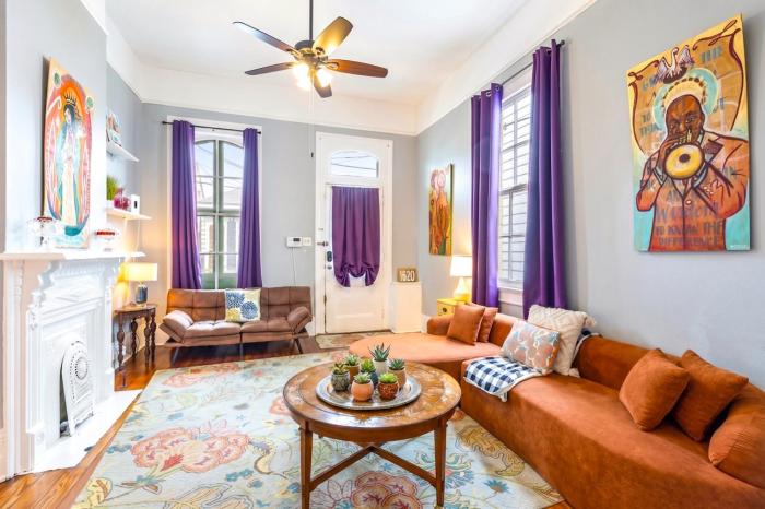 Ursulines Colorful Historic Home near French Qtr
