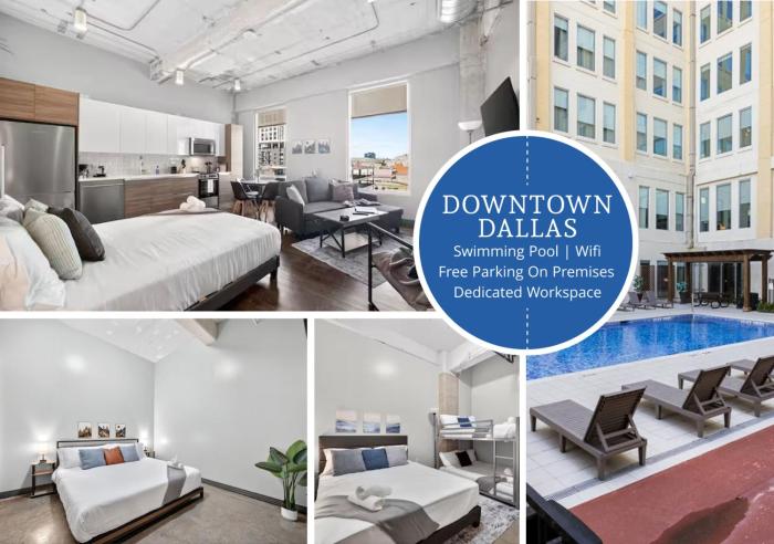 Modern Downtown Apartment | Pool, Laundry, Valet Parking