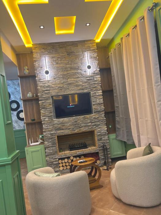 Green vintage house