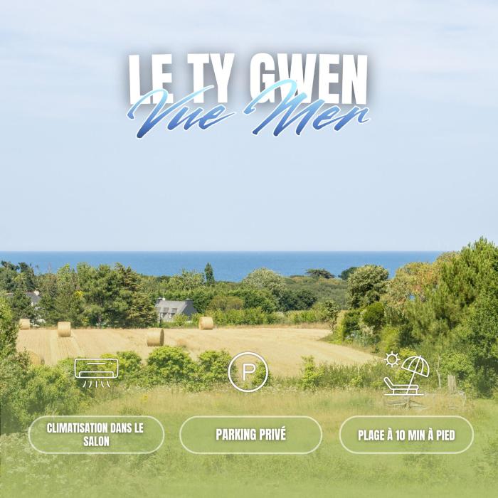 Le Ty Gwen - Parking Privé, Plage à Pied & Vue Mer