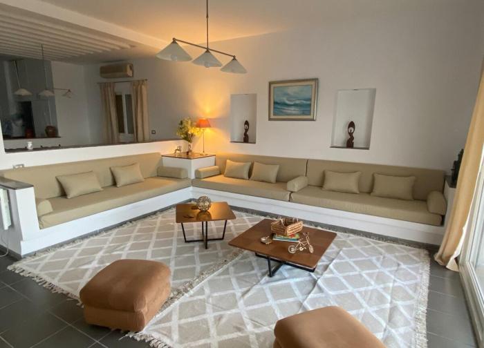 Luxury villa with sea & mountain views and fireplace