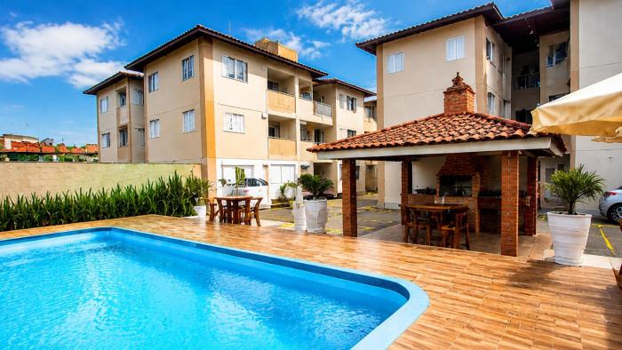 Apartamento Praia Grande Ubatuba, Piscina, Ar-Condicionado, Wi-Fi e Garagem, Até 8 Pessoas