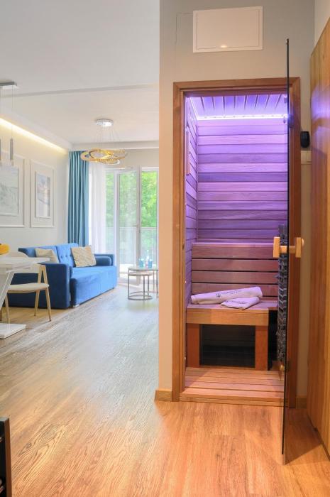 Apartament Blue z SAUNĄ blisko plaży - USTRONIE APARTMENTS Nadmorski Luksus Apartamenty