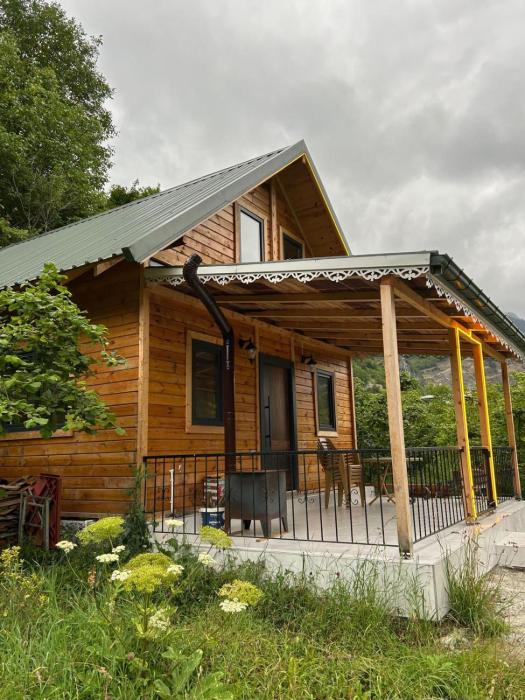 Wooden House in Greenery