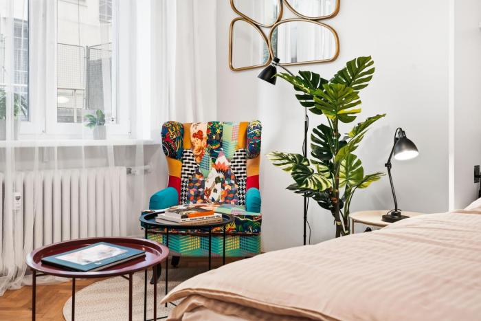 Stylish & Quiet Studio in Vibrant Letná