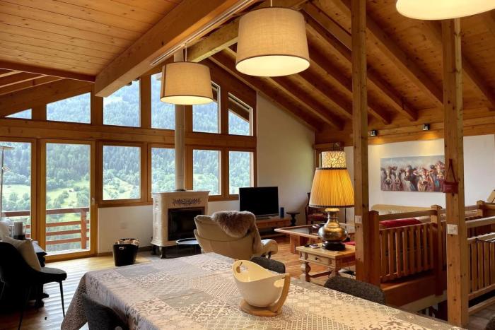 Cozy chalet Anniviers with fireplace and view