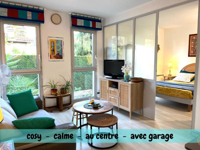 La Couate, T1 bis cosy, calme et lumineux, au centre avec garage