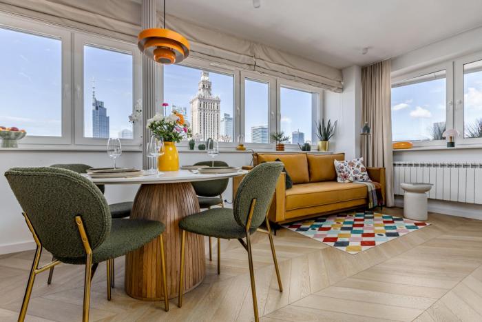 Stunning Studio | Warsaw Skyline | Palace of Culture View