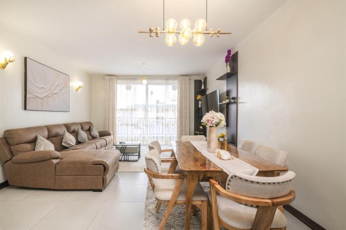 Sunpark 3-Bedroom Apartment with Pool near JKIA
