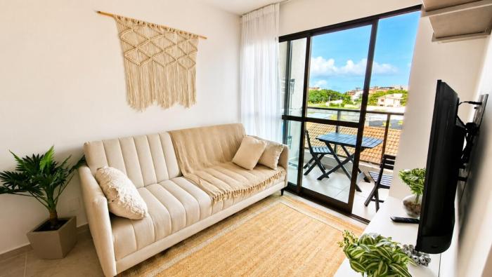 Carneiros Flat 6 pessoas, 2qts, perto da praia