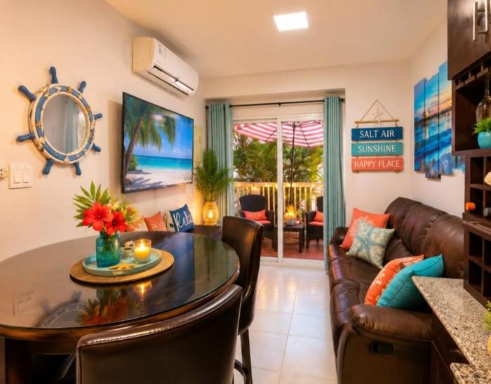 Apartamento familiar de 2 recamaras frente al mar