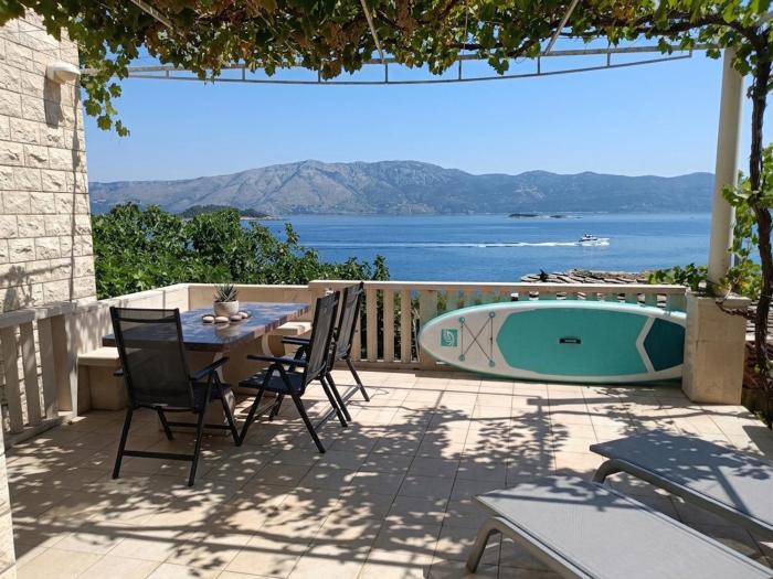 Apartments Duka - 100m to sandy beach Bili Žal with panoramic sea view with AirConditioning and WiFi