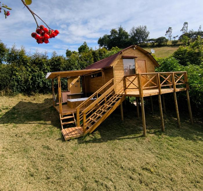 GlampingTerraza del cielo con jacuzzi