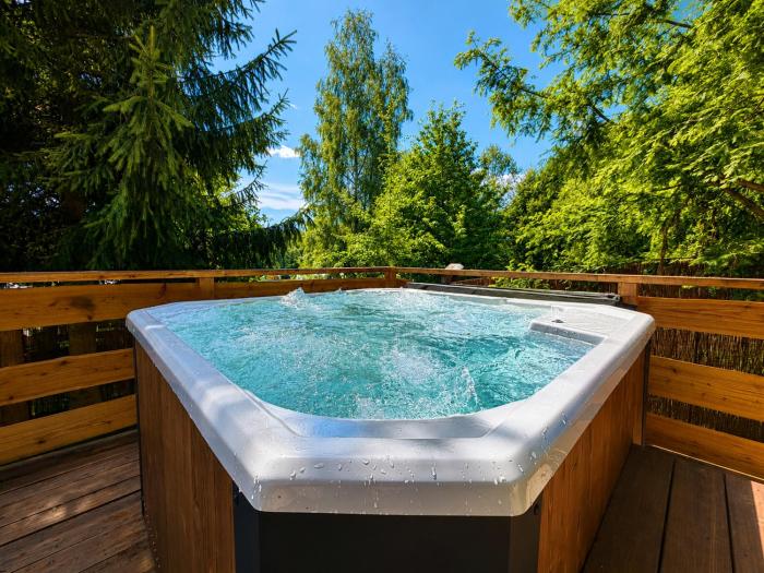 Dom z jacuzzi sauna i grillem