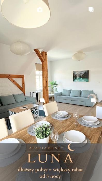 LUNA apartamenty - przestronny apartament nr 7 z widokiem - Góry Sowie - Jezioro