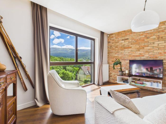 Apartament Panorama Gór - centrum miasta z widokiem na Szrenicę
