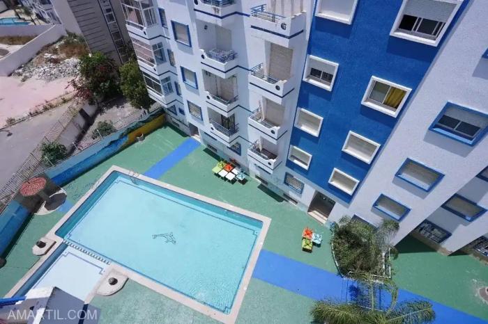 Charming 2-Bedroom Apartment with City View in Martil