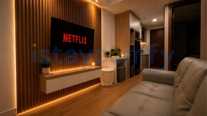 2BR Pollux Habibie B2801 City and Sea View
