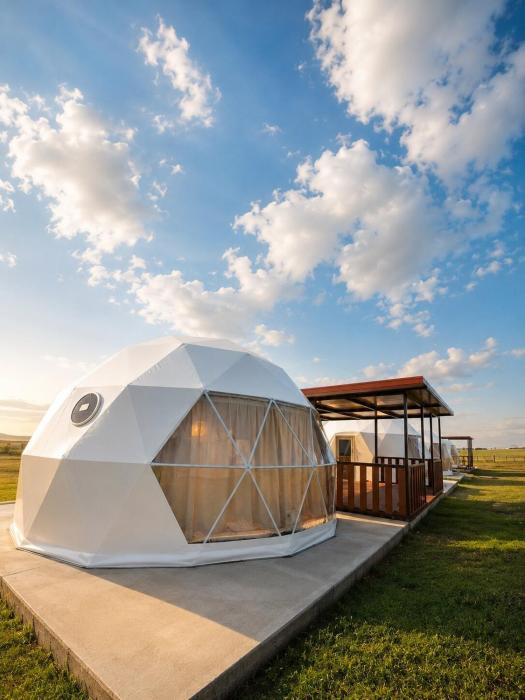 A dome yurt near Chinggis khaan Intl airport