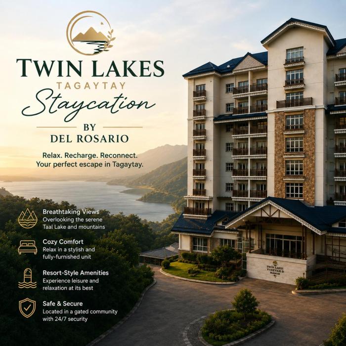 Twin Lakes Tagaytay Staycation by JC Staycation