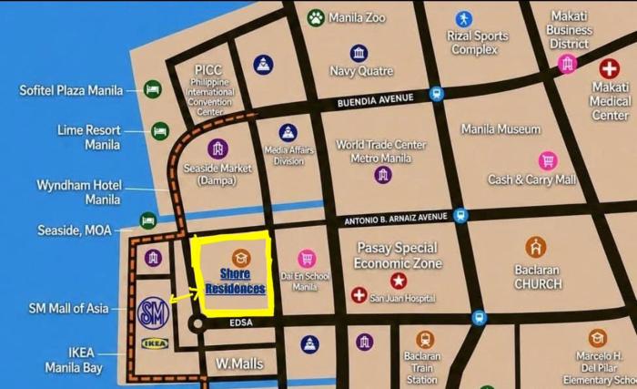 Mary Staycation at Shore Residences in Pasay Manila near Mall of Asia and Manila Airport