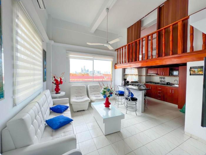 Charming three-bedroom apartment located in the historic walled city center of Cartagena