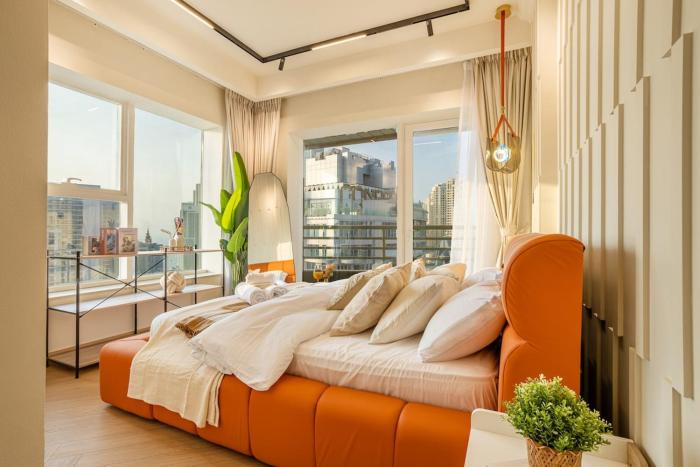 4BHK Modern Marina Escape - Walk to Beach & Metro