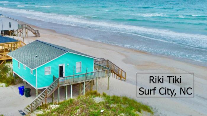 Riki Tiki Oceanfront Cottage Surf City