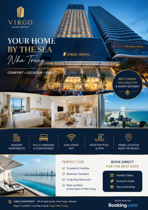 NTT Apartment at Virgo Building - Free Pool & Gym