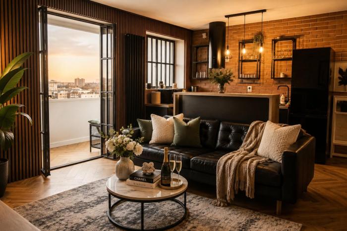 Elegant Amzei Apartment with Private Balcony