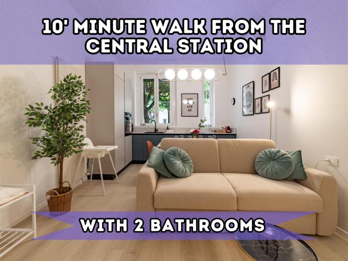 8 Minute Walk from Milan Central Station