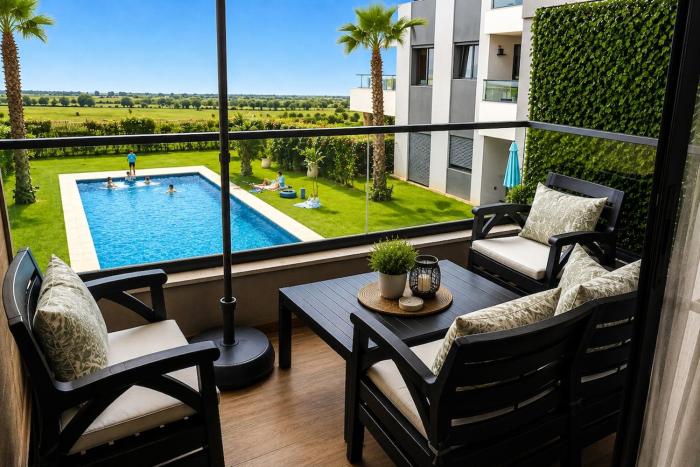 Palm Beach Appartement top Design, Piscine & Plage