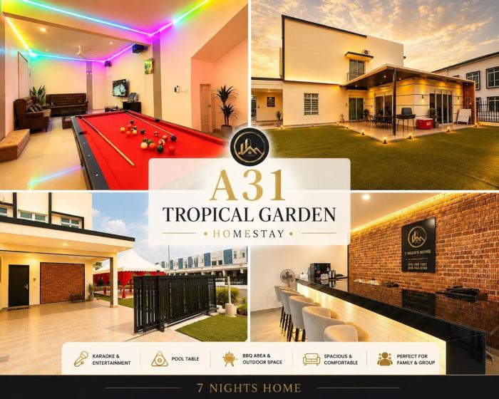 A31 Tropical Garden Dato Onn Austin Party House