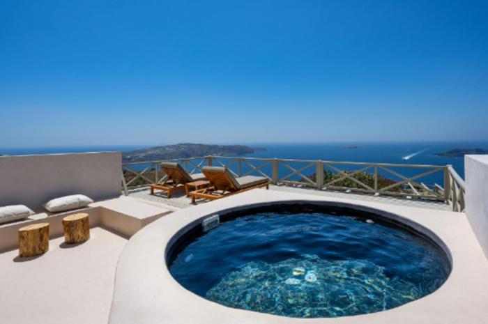 Santo Blue Santorini Caldera View Luxury Houses