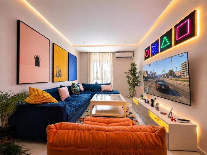 Cosy Stay in Heart of Marrakech with PS5 and Cinéma