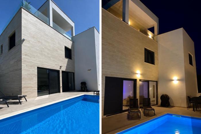 Luxury Villa Mandre - Pool & Roof-Top Sun Terrace with Sea View - NEW!!