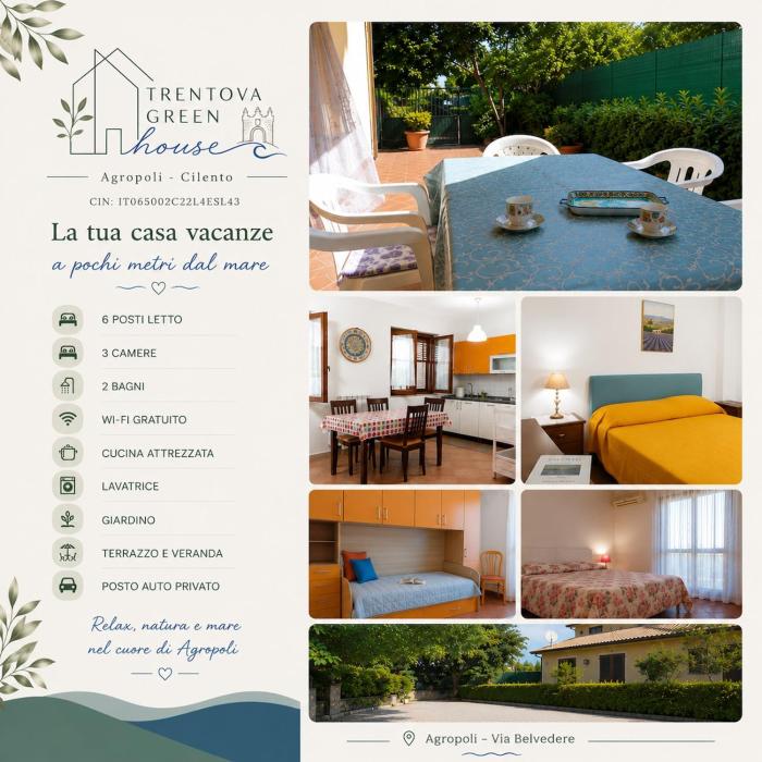 Trentova Green House-Sea and relaxation in Cilento