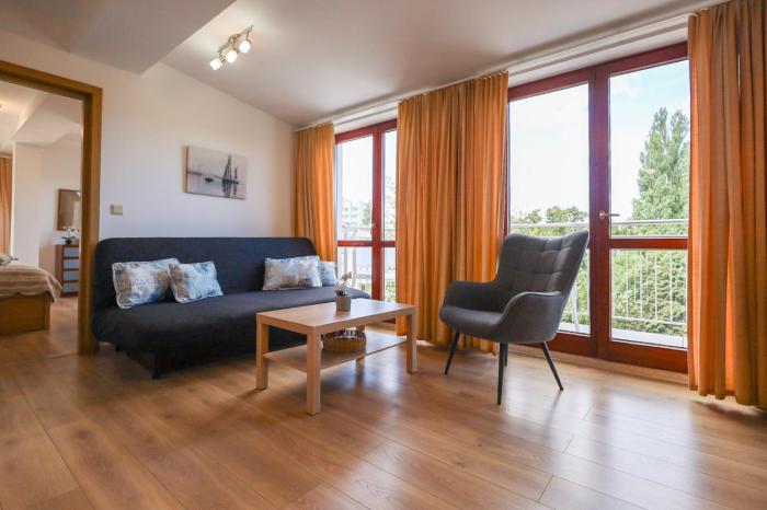 Apartament z 2 sypialniami - Róża Wiatrów - Promenada - Parking - Apartamenty Bryza