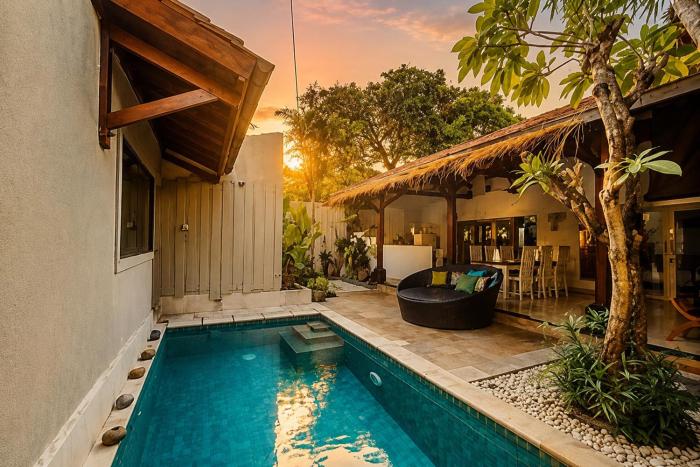 Seminyak Pool Villa, 5 Min to Double Six Beach